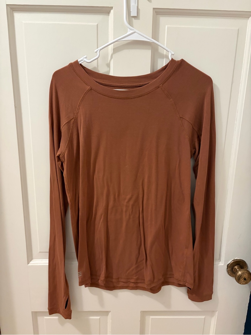 FREEFLY Women’s Long Sleeve Crewneck Top - Rust Size Small